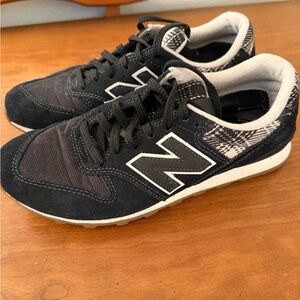 New Balance Black and White Low-Top Sneakers